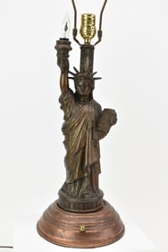 Vintage Statue of Liberty Table Lamp