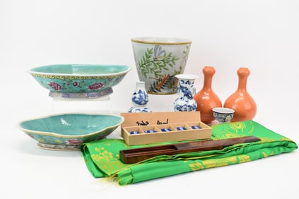 Group of Assorted Asian Table Articles