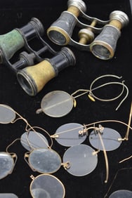 Antique Group of Assorted Eye Glasses