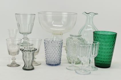 Group of Assorted Antique and Modern Glassware