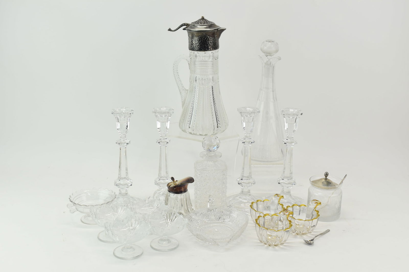 Group of Assorted Colored and Colorless Glass Table Articles (1 of 20)