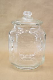 Vintage Planter's Pennant Peanuts Large Glass Counter Top Jar