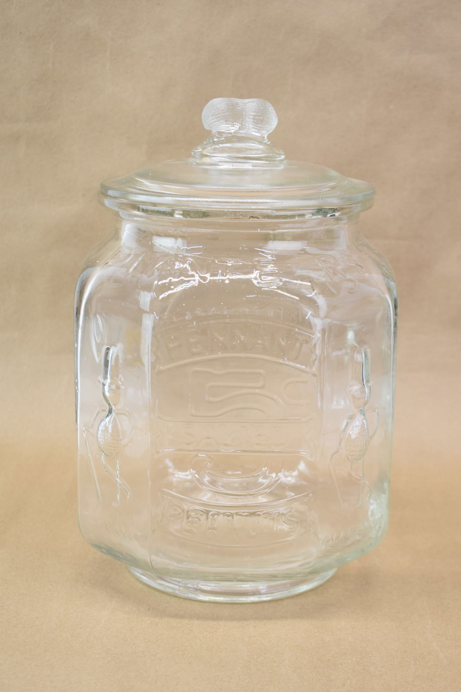 Vintage Planter's Pennant Peanuts Large Glass Counter Top Jar (1 of 5)