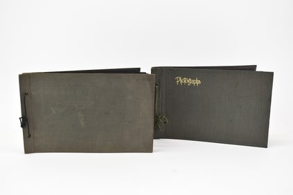 Two Antique Massachusetts Photo Albums