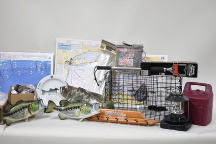 Group of Assorted Fishing Related Articles