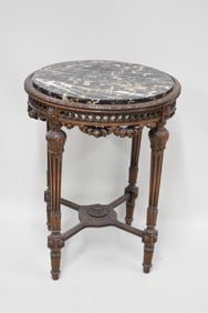 Italian Marble Top Occasional Table
