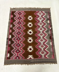 Two Vintage Kilim Area Rugs