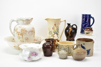 Group of Assorted Stoneware Table Articles