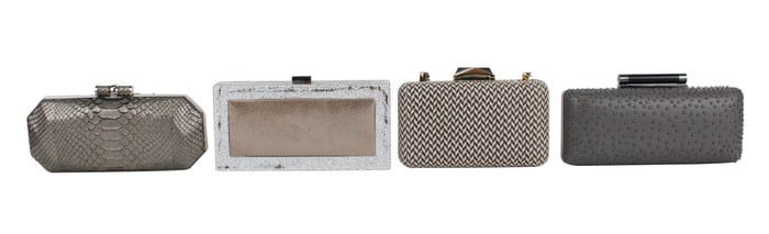 Diane Von Furstenberg Studded Leather Clutch