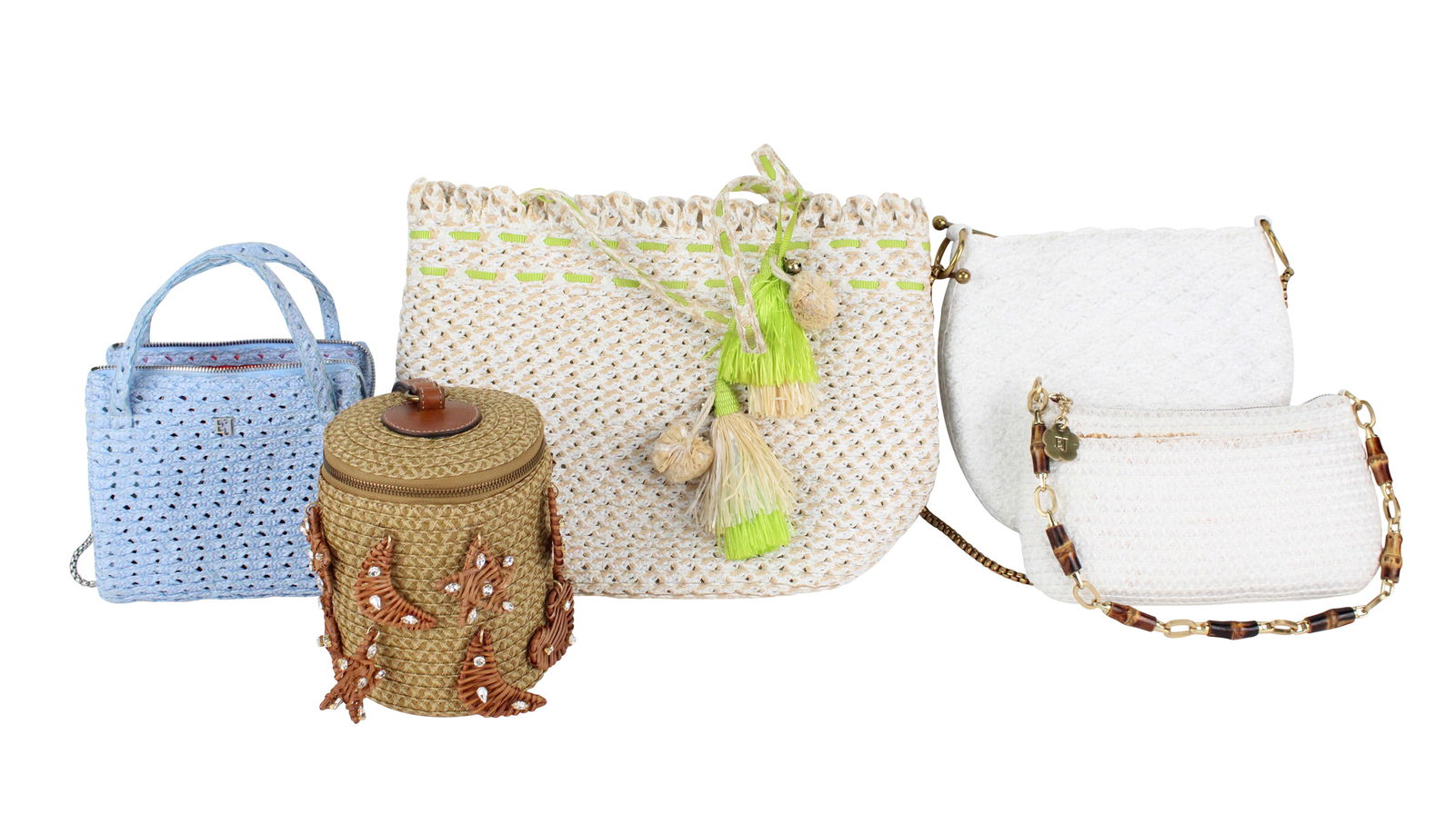 Five Eric Javits Woven Bags (1 of 16)