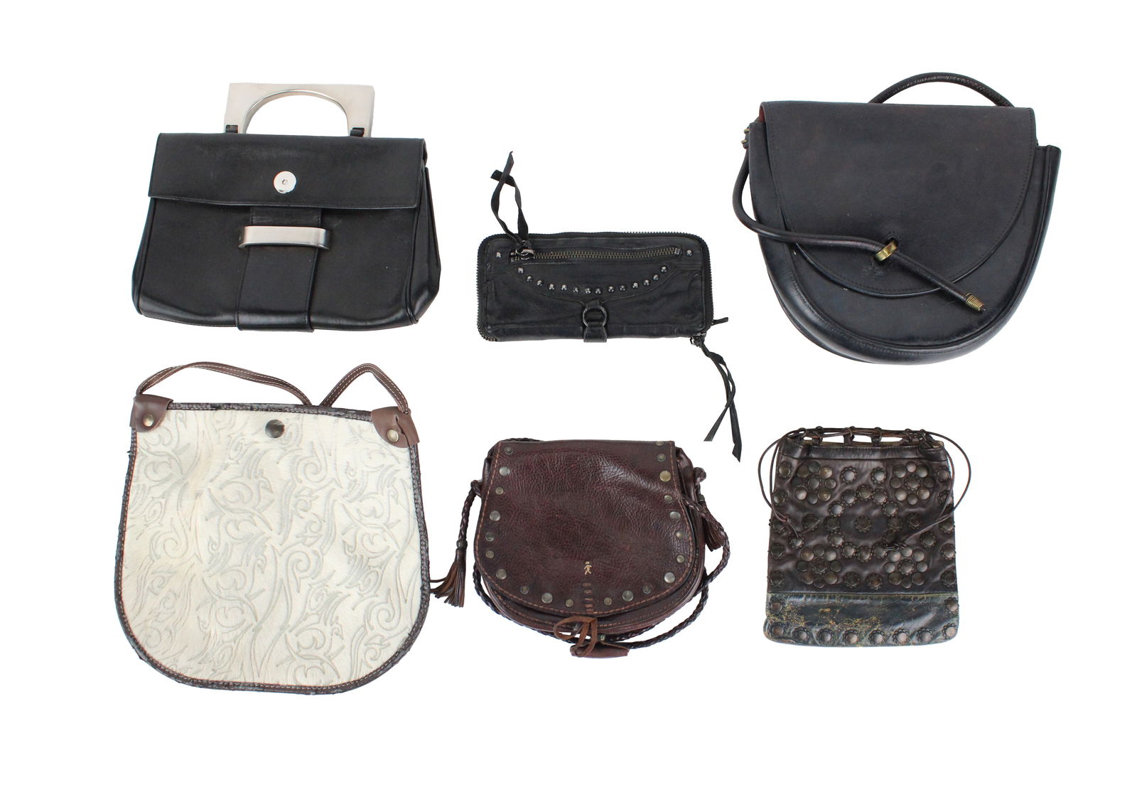 Marni Studded Brown Leather Bag (1 of 15)