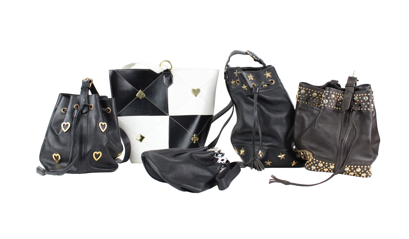 Three Sepcoeurs Studded Leather Handbags (1 of 11)