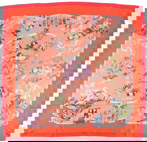 Hermes "Hello Dolly" Silk Scarf