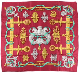 Hermes "Ferronnerie" Silk Scarf