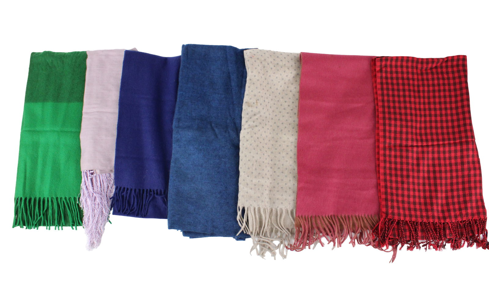 Seven Assorted Wool Scarves (1 of 4)
