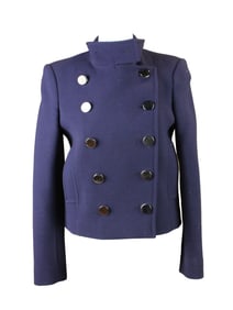 Gucci Women's Navy Blue Wool Blazer