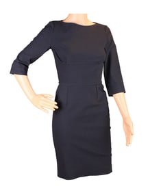 Stella McCartney Navy 3/4 Sleeve Cocktail Dress