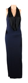 Stella McCartney Navy and Black Halter Dress