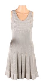 Alaia Grey Sleeveless Dress