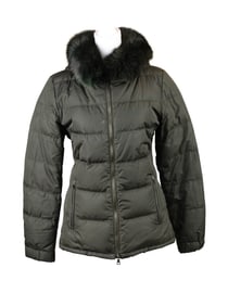 Prada Green Fur-Lined Puffer Jacket
