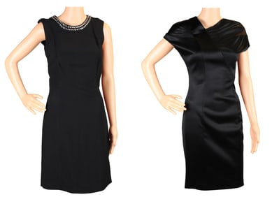 Two Prada Black Cocktail Dresses