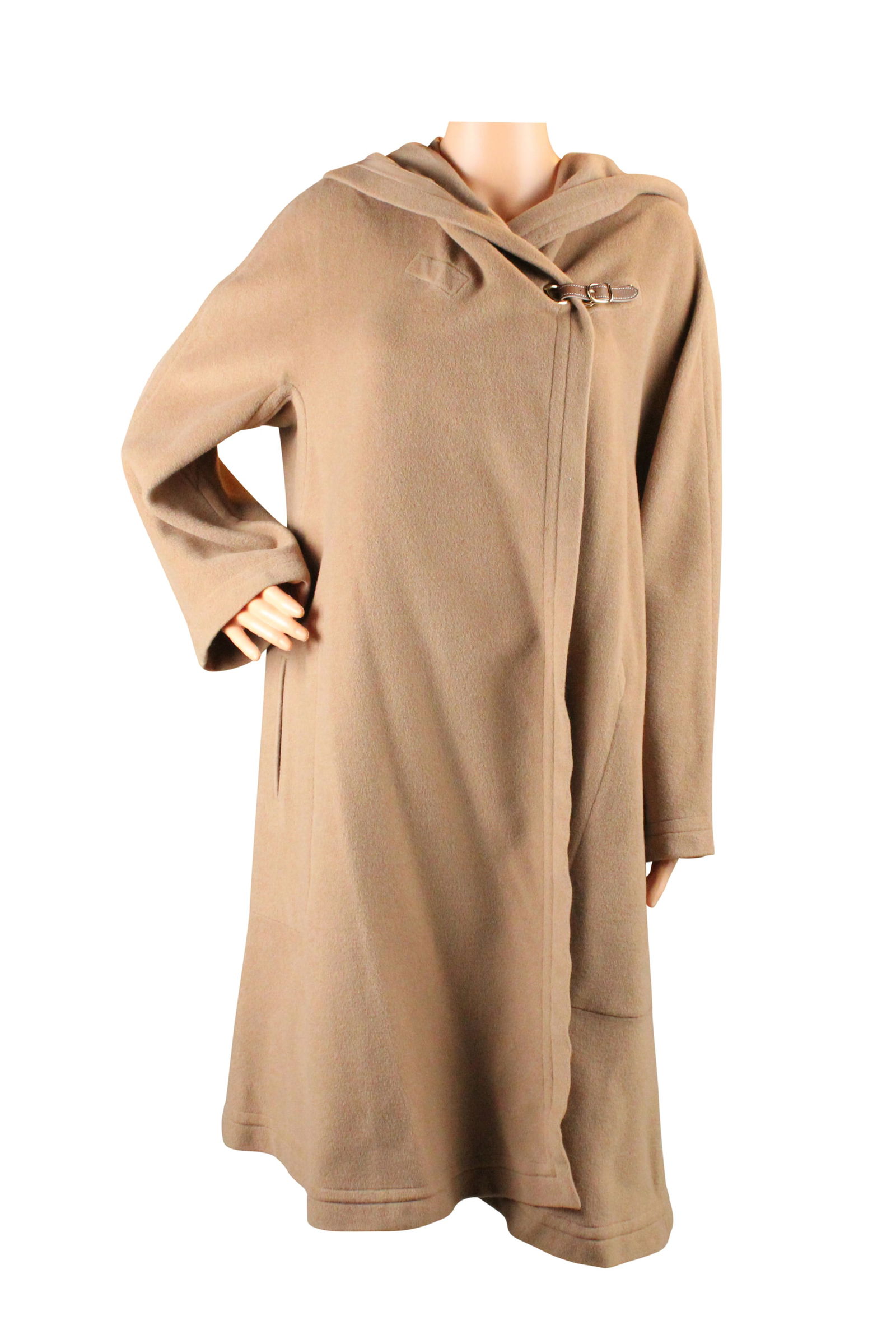 Vintage Hermes Tan Camelhair Coat (1 of 6)