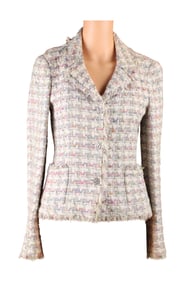 Chanel Pastel Boucle Tweed Blazer
