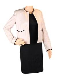 Chanel Blush Pink Leather Jacket