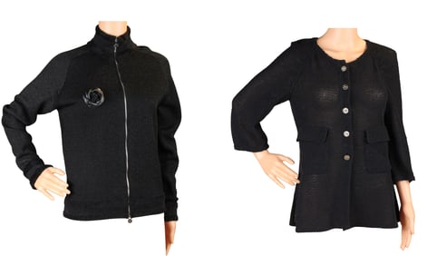 Chanel Black Knit Jacket