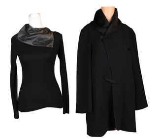 Jean Paul Gaultier Femme Black Swing Coat