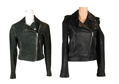 Two Suede Biker Jackets