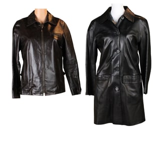 Two Henry Beguelin Leather Jackets