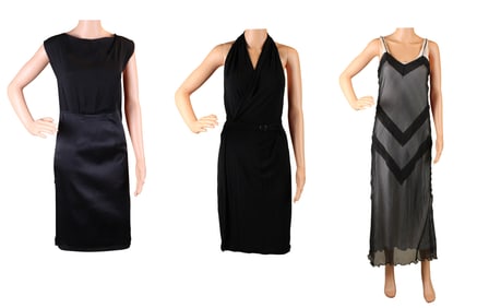 Three Maison Margiela Black Dresses