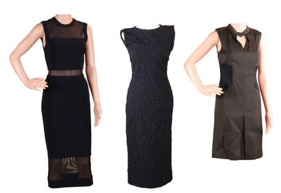 Three Designer Cocktail Dresses