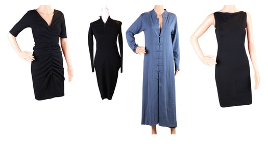 Three Black Knit Dresses