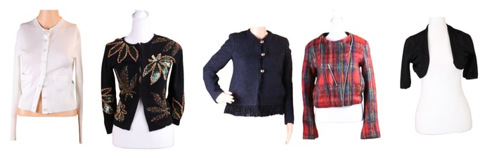 Five Designer Knitwear Cardigans/Jackets