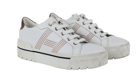 Hermes White Dare Sneakers