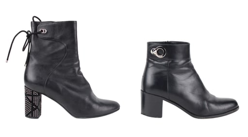 Two Pairs of Ankle Boots, Fendi and Christian Dior