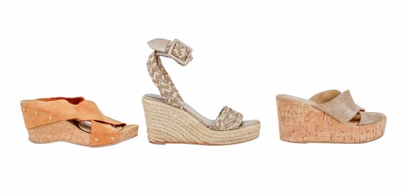 Pair of Hermes Beige Espadrilles