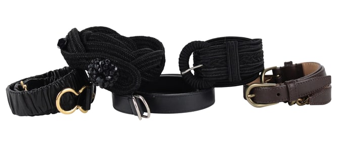 Comme de Garcons Black Leather Fashion Belt