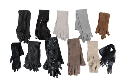 Eleven Pairs of Evening Opera Length Gloves