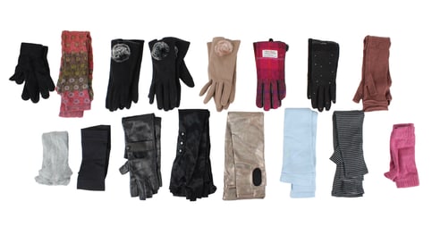 Nine Pairs of Fingerless Gloves