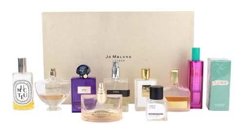 Ten Bottles of Designer Perfume