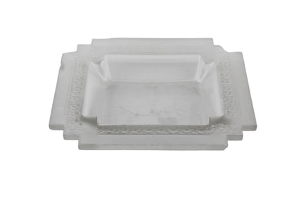 R. Lalique Paquerettes Glass Vanity Plate
