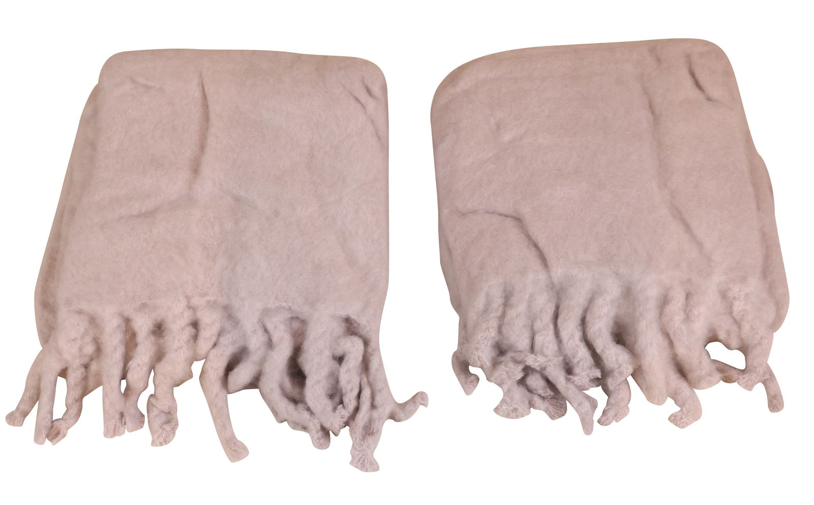 Two Grey Mohair Blankets (1 of 6)