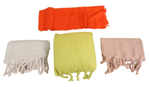 Three Small Mohair Blankets