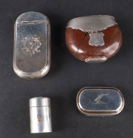 Four Antique Silver Boxes (1 of 10)