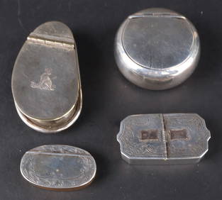 Four Antique Silver Boxes (1 of 10)