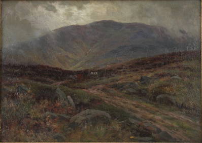 Mountain Landscape, Oil on Artist Board (1 of 4)
