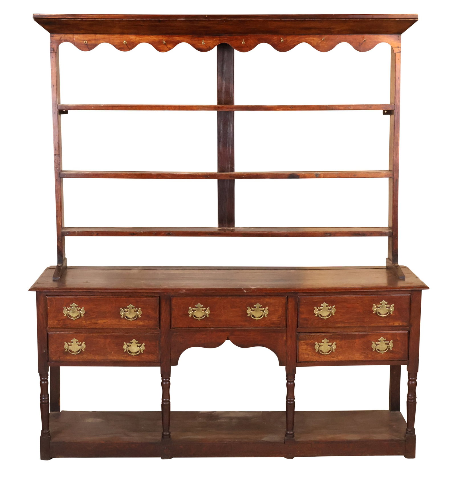 George III Oak Pot Board Dresser with Associated Hutch (1 of 11)